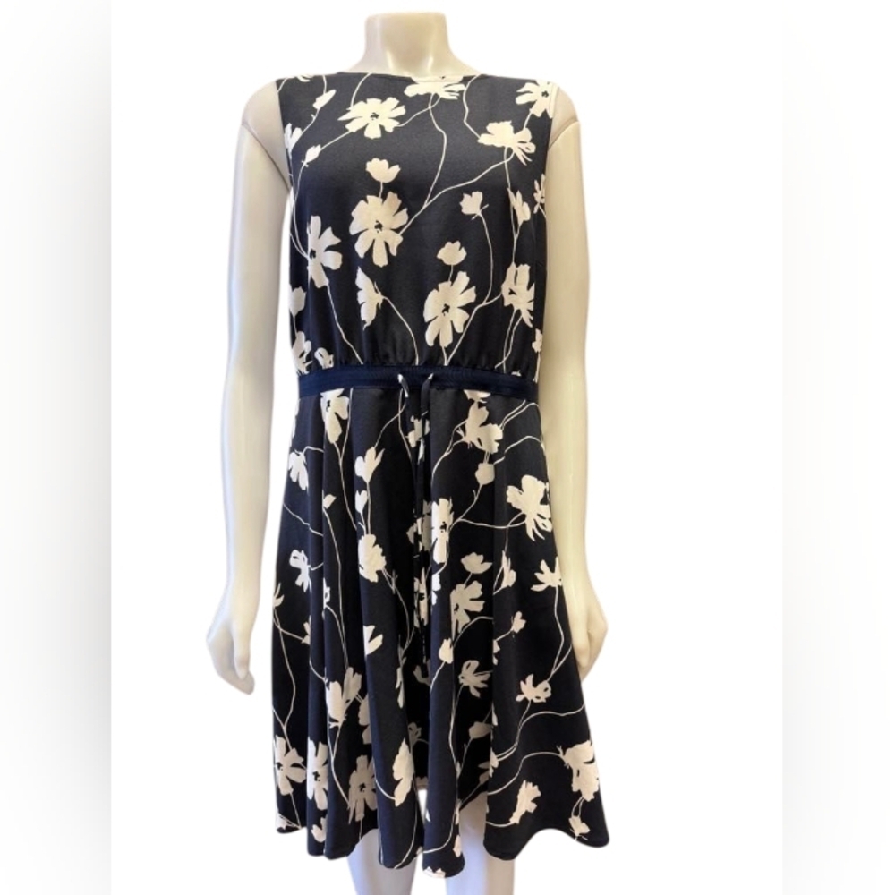 Brooks Brothers EUC Floral Dress Blue/White Size 10